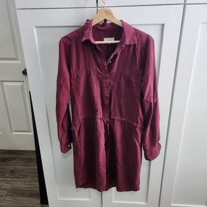 Lou & Grey Burgundy Long Sleeve Dress